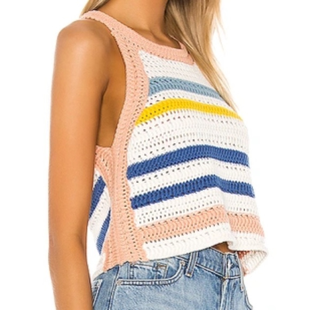 BCBGeneration Crochet Tank Top 100% Cotton S